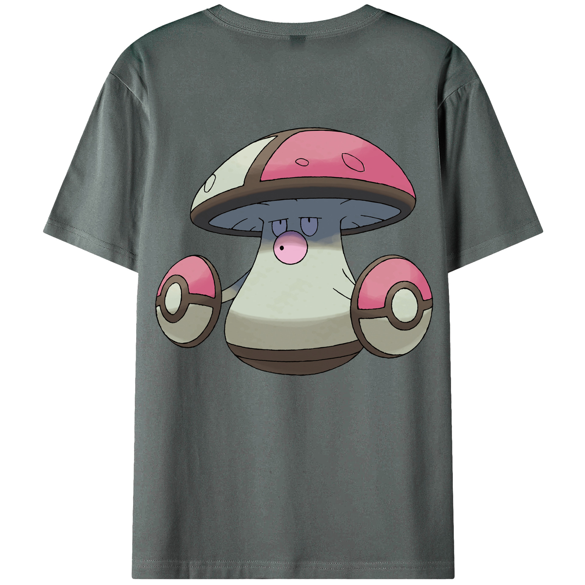 （画像用） ポケットモンスター Pokémon 綿100％ メンズ半袖Tシャツ（バックプリント） 通気性